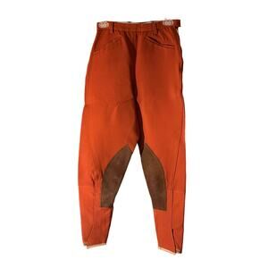 Harry Hall Womens Vintage Riding Equestrian Jodhpurs Pants Leather Patches